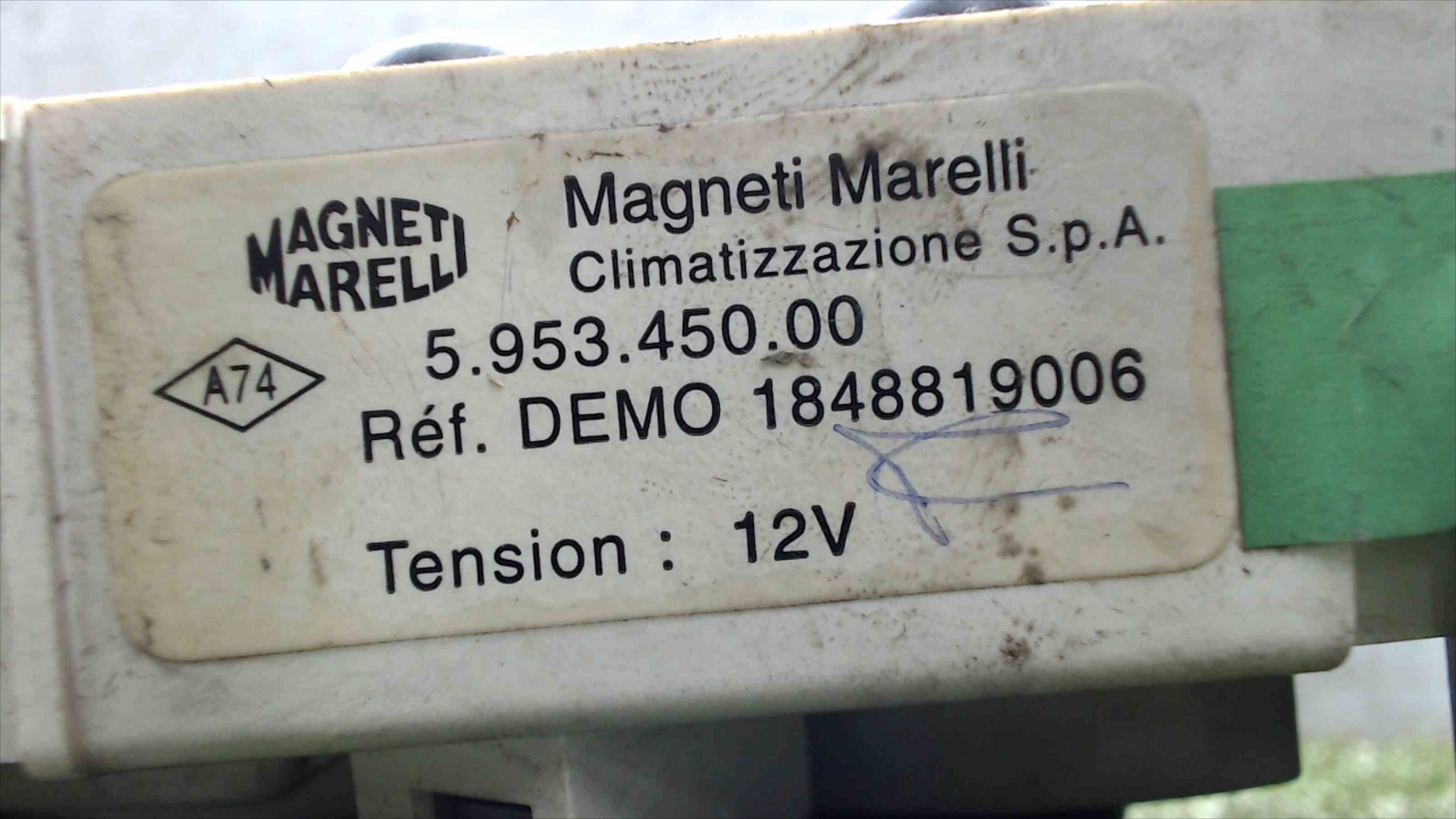 RENAULT Clio 3 generation (2005-2012) Klimato kontrolės (klimos) valdymas 592345000, 12V, 1848819006 22511825