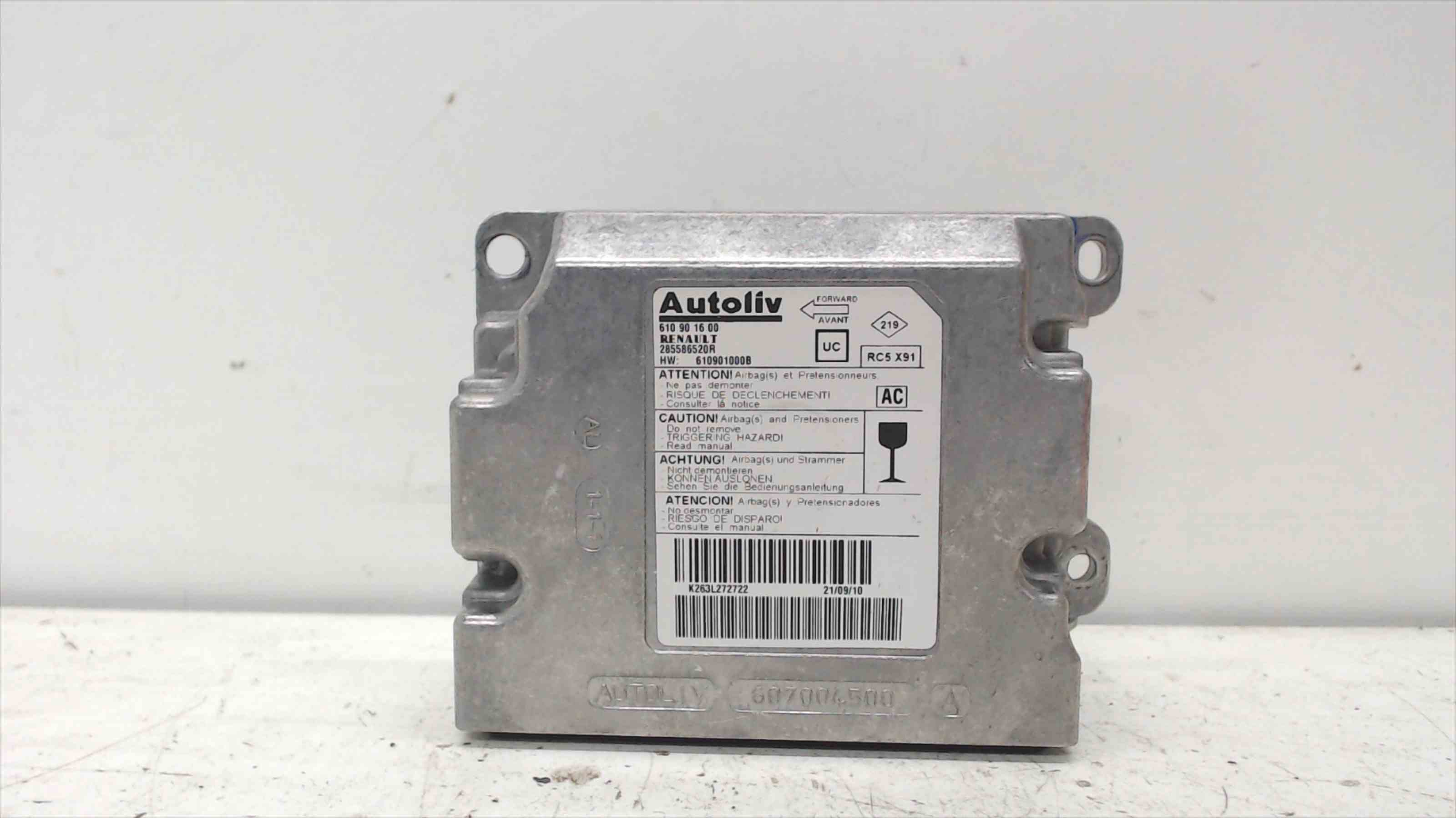 RENAULT Laguna 3 generation (2007-2015) Unitate de control SRS 607004500 24691917