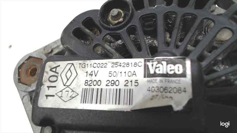 RENAULT Megane 1 generation (1995-2003) Alternator 8200290215, 1.9DCIF9QQ7, 2542818C 22512958