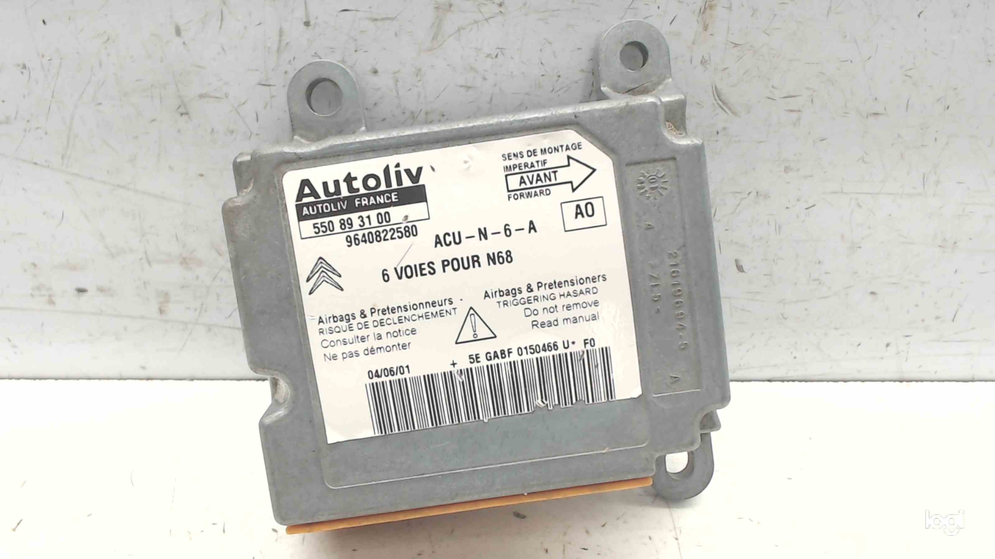 CITROËN Xsara Picasso 1 generation (1999-2010) SRS Control Unit 9640822580 24687537