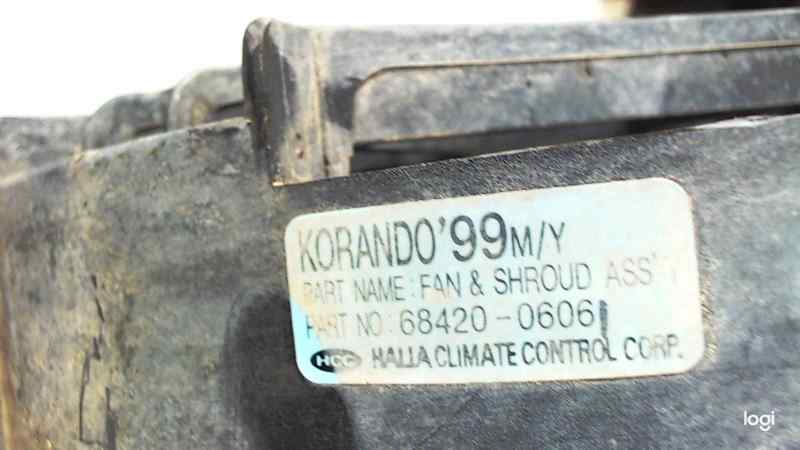SSANGYONG Korando 2 generation (1997-2006) Difūzoriaus ventiliatorius 684200606, OM662LA, 4569632 24681502
