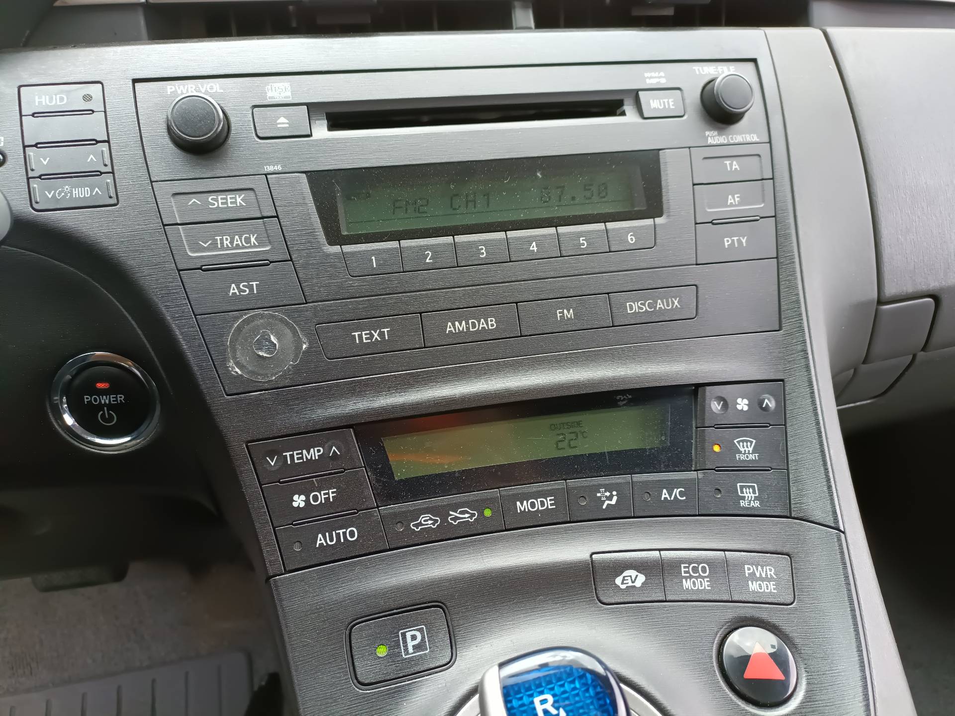 TOYOTA Prius 3 generation (XW30) (2009-2015) Klimato kontrolės (klimos) valdymas 2ZRFXE 22532369