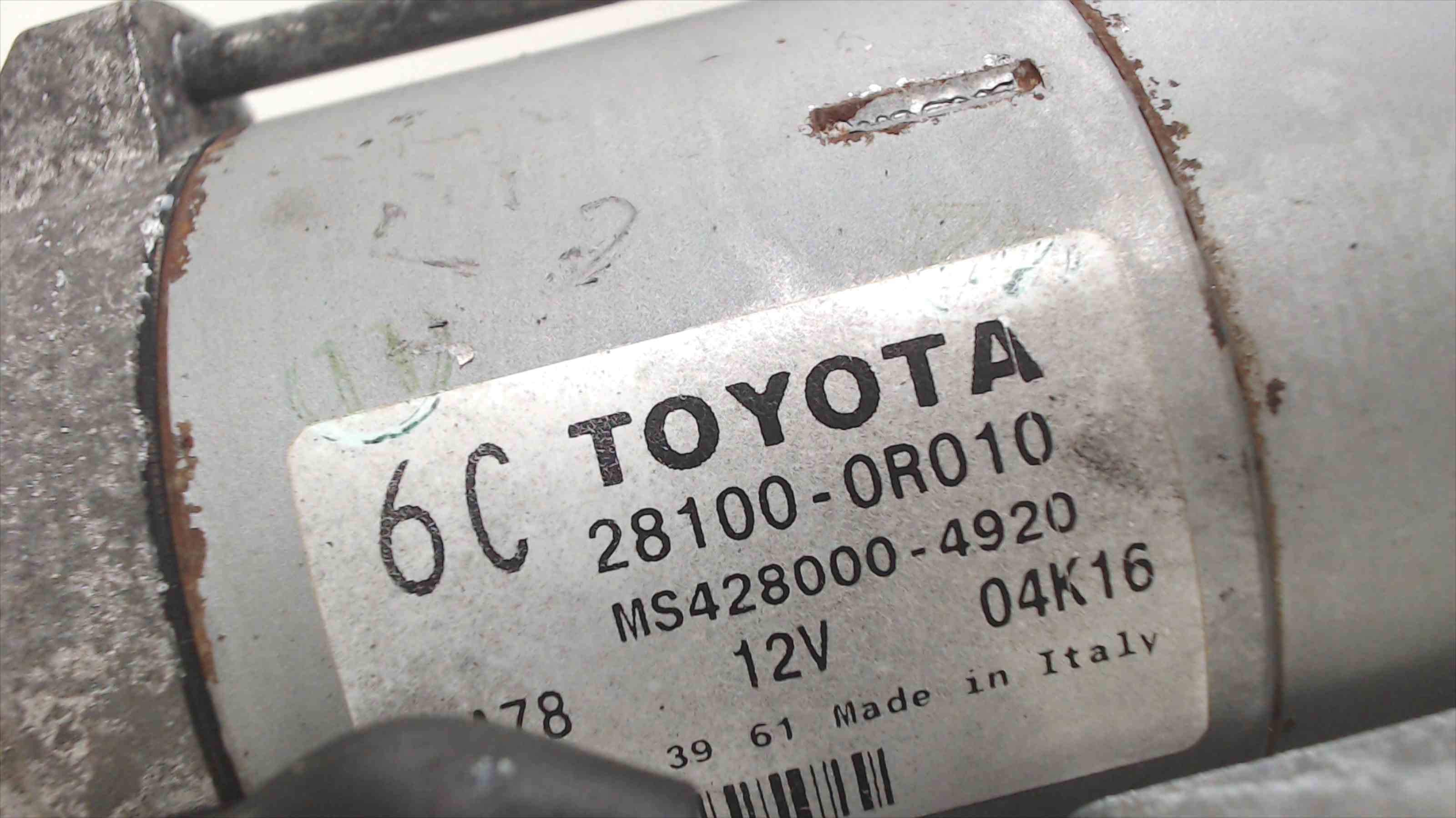 TOYOTA Avensis 2 generation (2002-2009) Starter Motor 281000R010 24311395