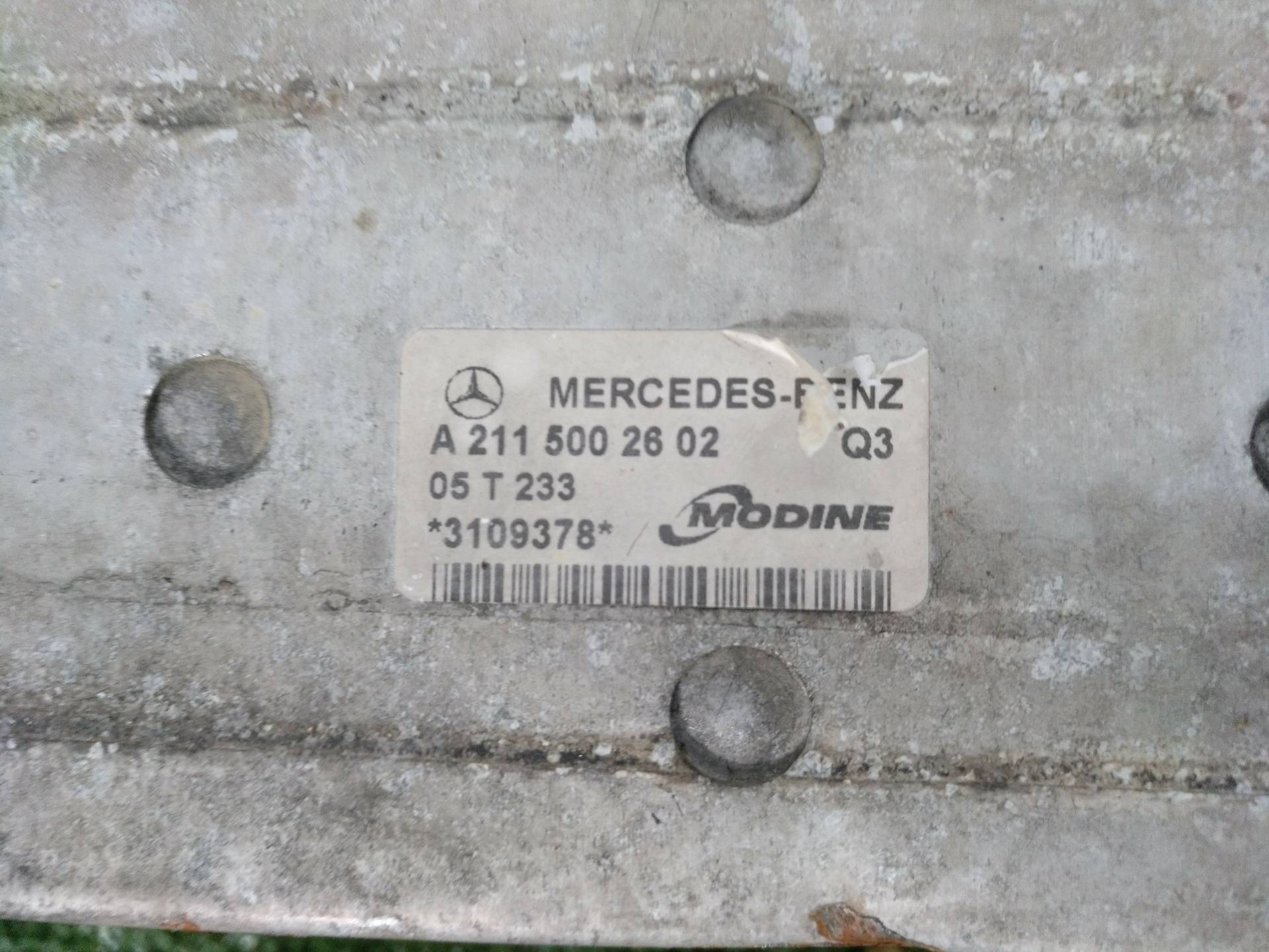 MERCEDES-BENZ E-Class W211/S211 (2002-2009) Interkūlerio radiatorius A2115002602 22526257