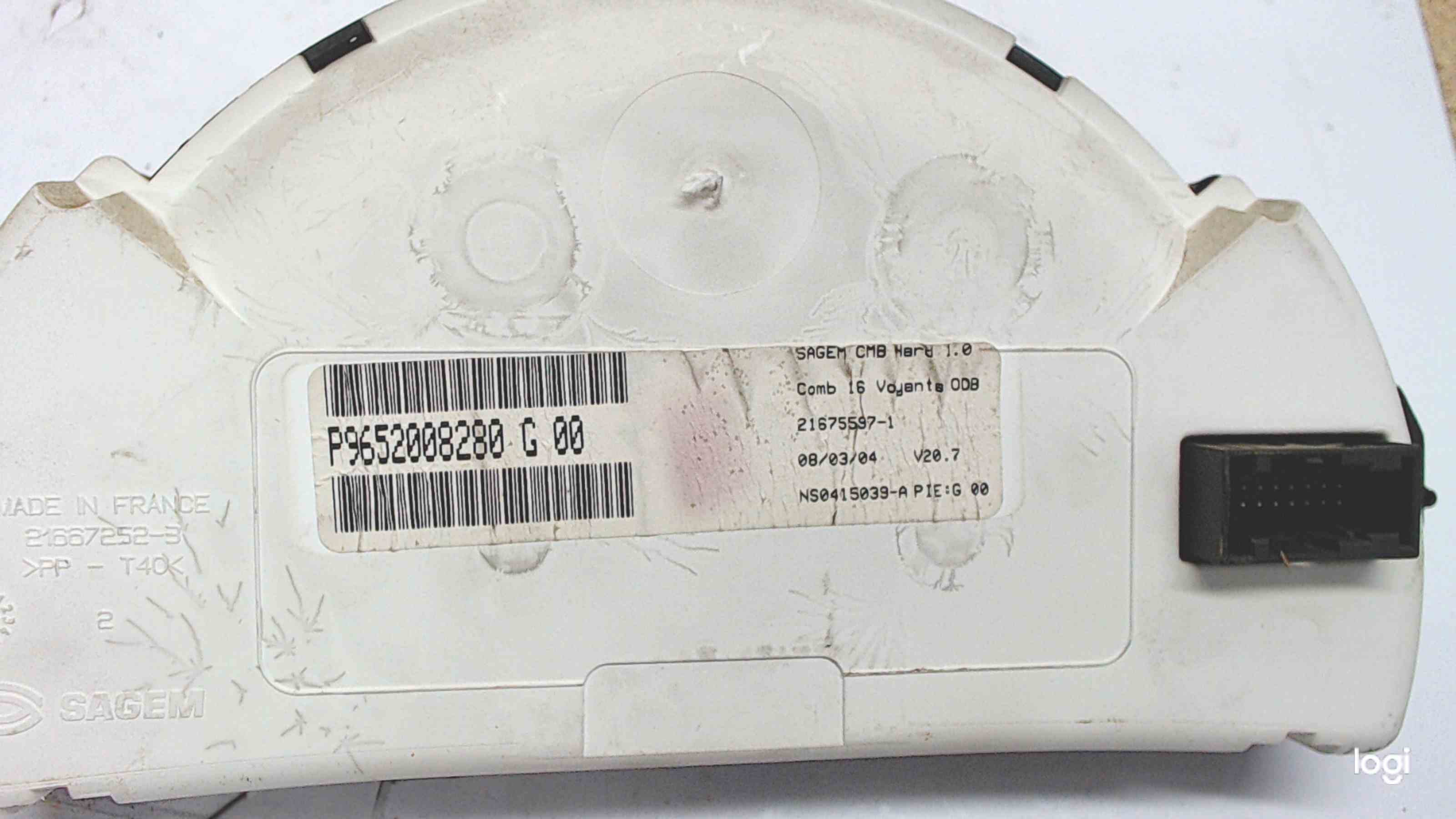 CITROËN C3 1 generation (2002-2010) Compteur de vitesse 9652008280,8HX 24685049