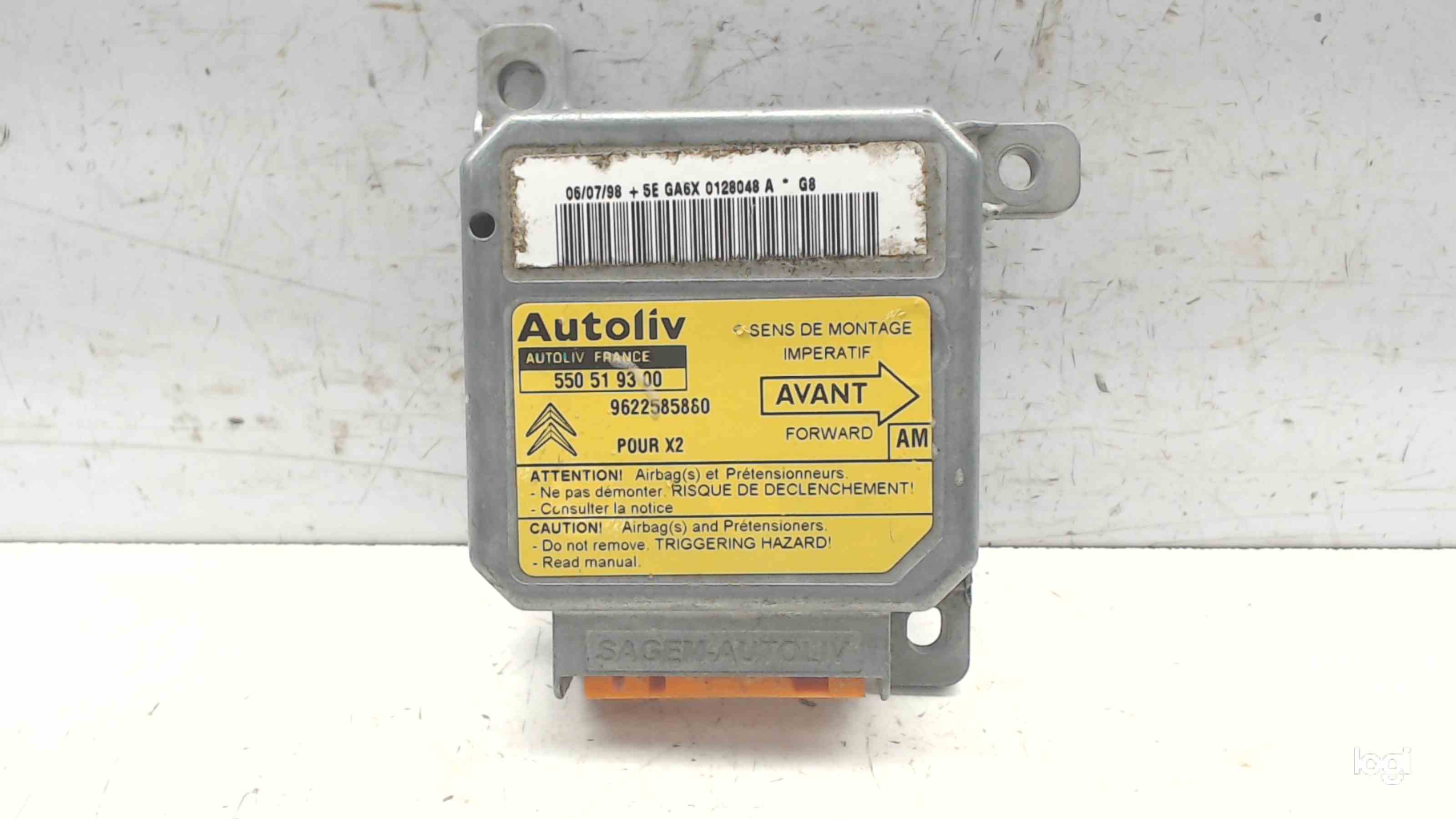 CITROËN Xantia X1 (1993-1998) SRS Control Unit 9622585860 24687493