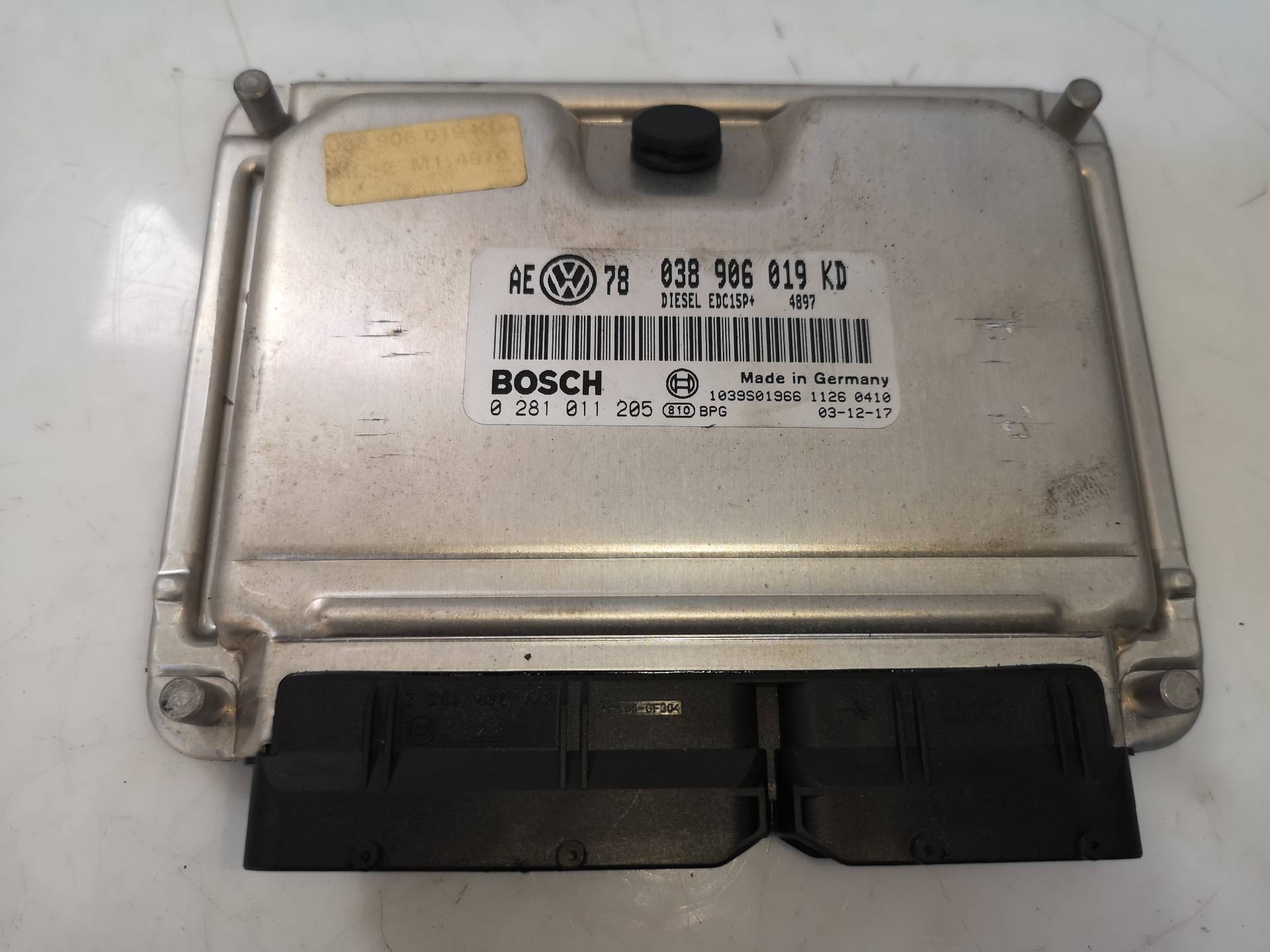 VOLKSWAGEN Passat B5 (1996-2005) Motorkontrolenhed ECU 038906019KD,0281011205 26011630