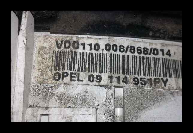 OPEL Combo B (1993-2001) Speedometer 09114951PY 25698150