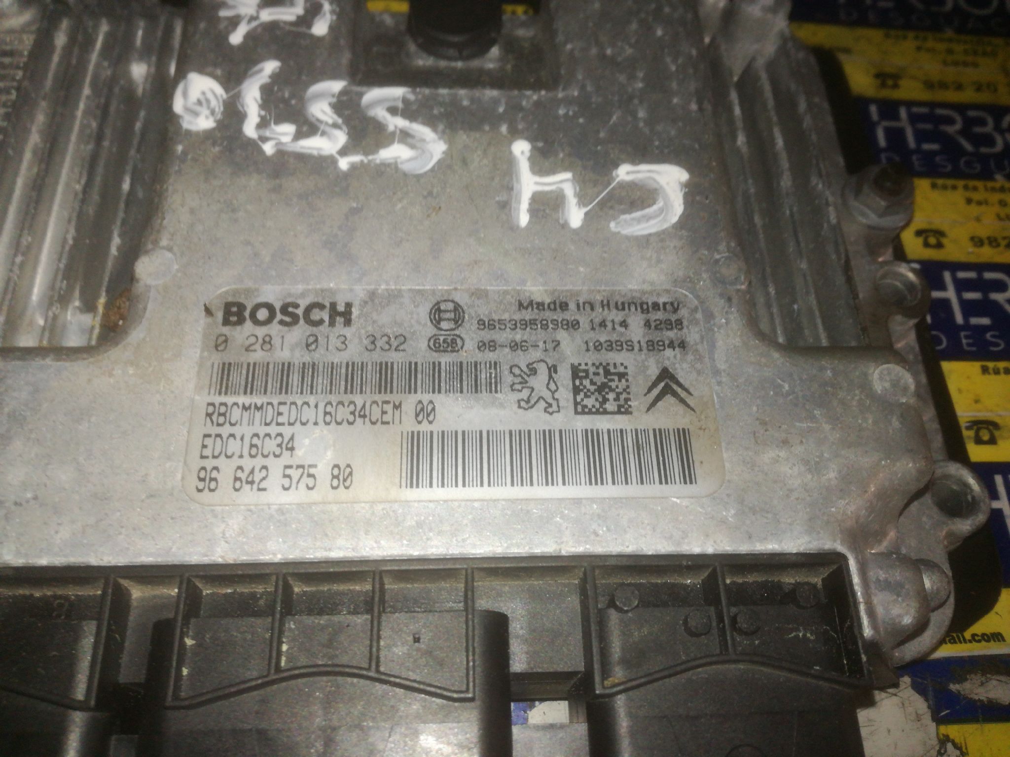 CITROËN C4 1 generation (2004-2011) Блок керування двигуном ECU 0281013332,9664257580 25989663