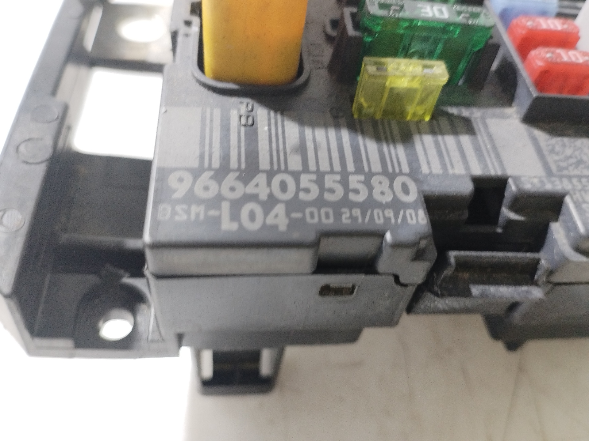 PEUGEOT 207 1 generation (2006-2009) Fuse Box 9664055580 25791420