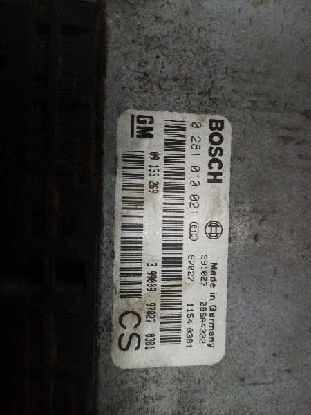 OPEL Zafira A (1999-2003) Engine Control Unit ECU 0281010021,89133269 25990927