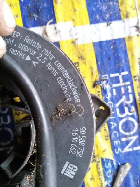 OPEL Zafira A (1999-2003) Ratt Slip Ring Squib 90588758, 1610662 25990934