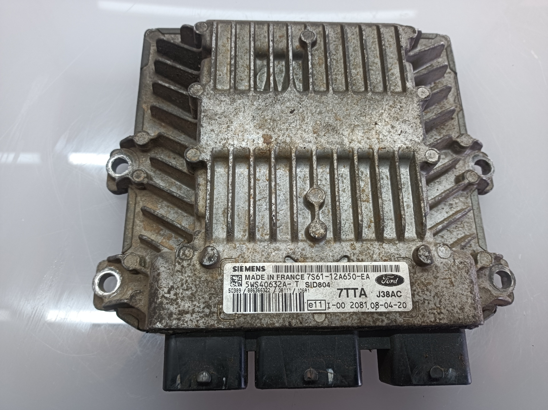 FORD Fiesta 5 generation (2001-2010) Блок керування двигуном ECU 7S6112A650EA,5WS40632A 26003806