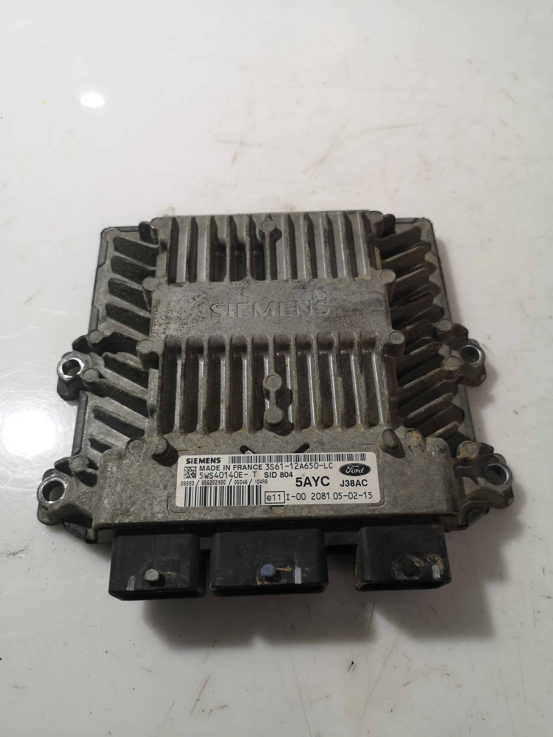 FORD Fiesta 5 generation (2001-2010) Блок керування двигуном ECU 3S6112A650LC,5WS40140ET 26012747