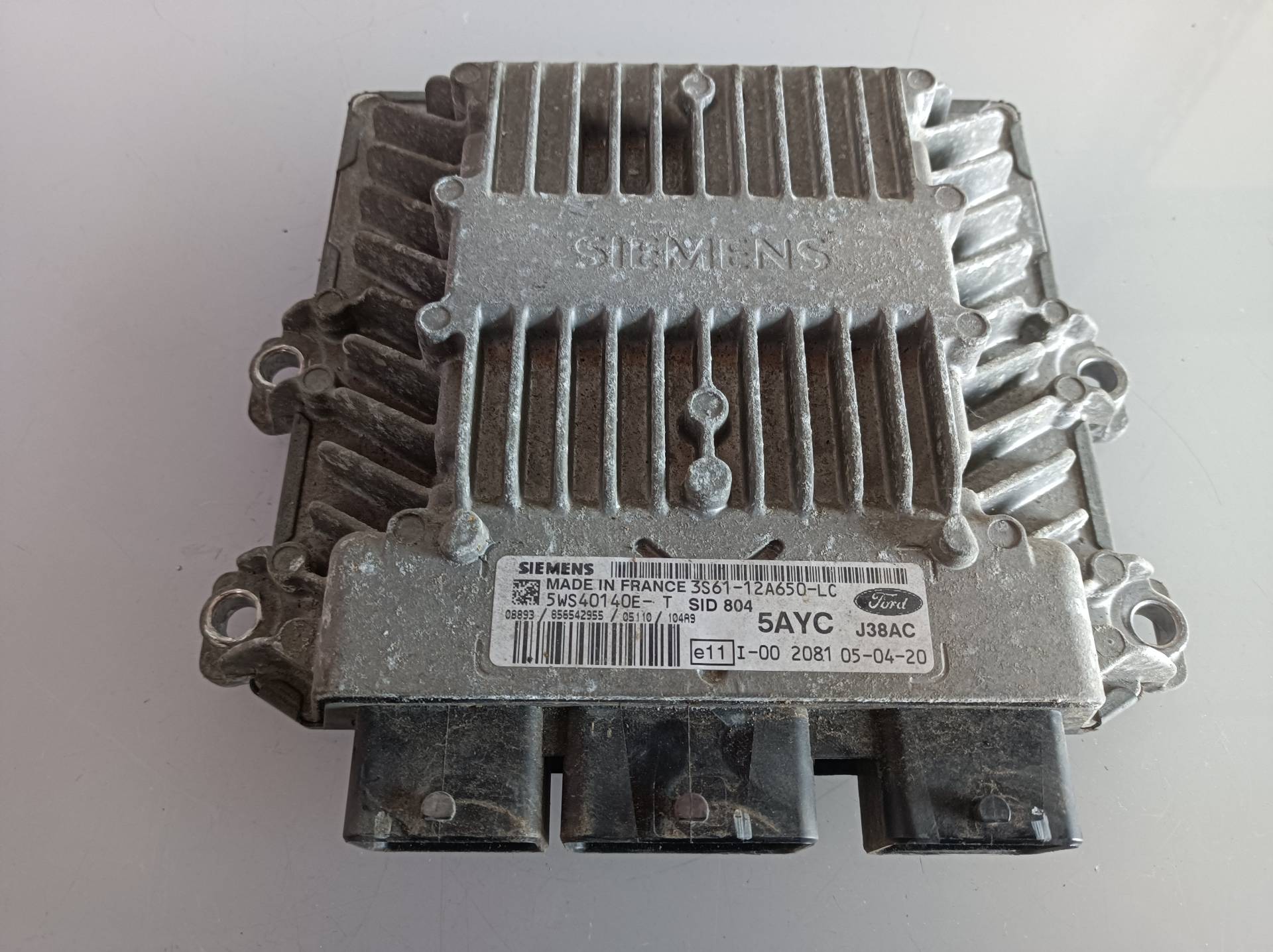 FORD Fiesta 5 generation (2001-2010) Engine Control Unit ECU 5WS40140ET, 3S6112A650LC 26004419