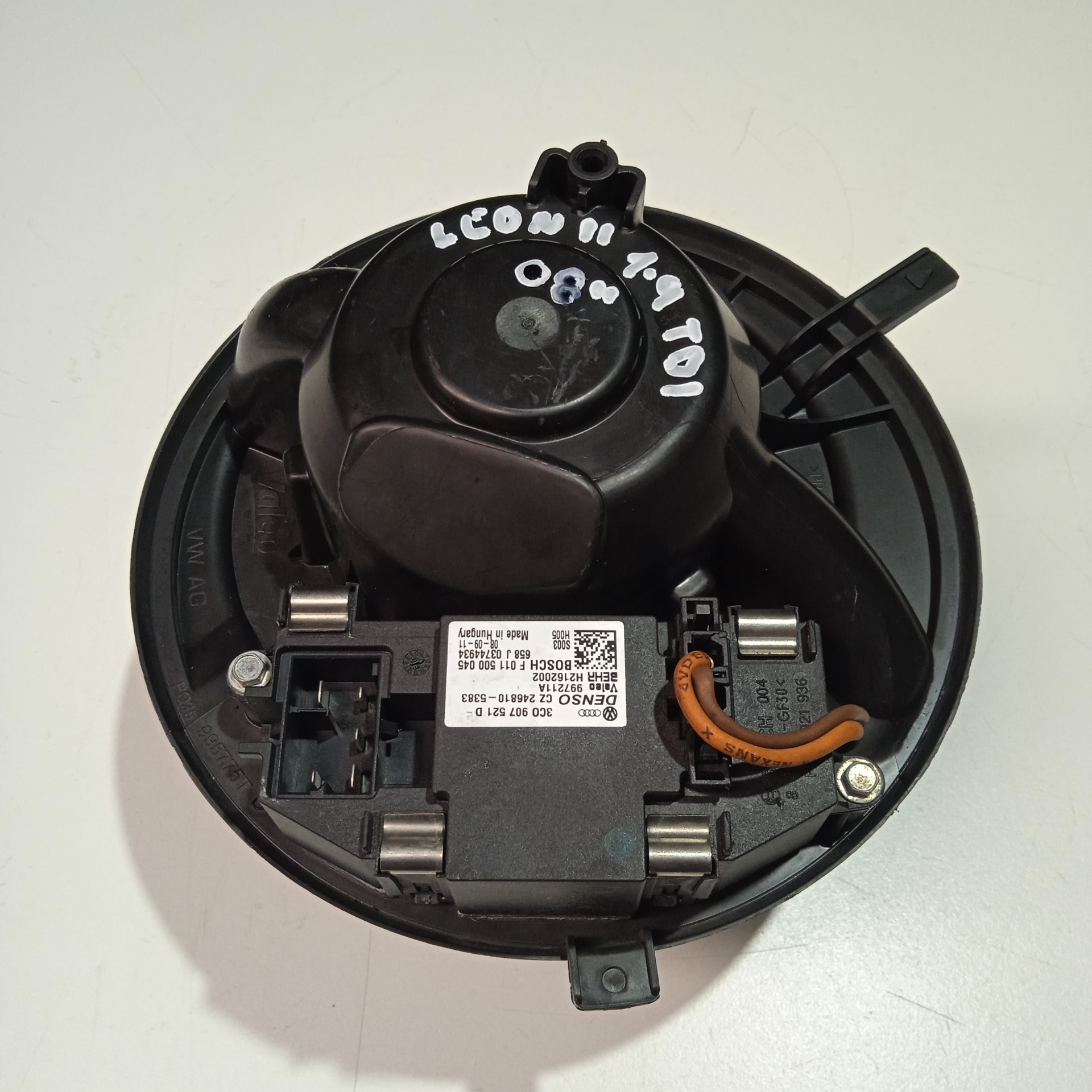 SEAT Leon 2 generation (2005-2012) Motor încălzitor interior 3C0907521D, 997211A 26004386