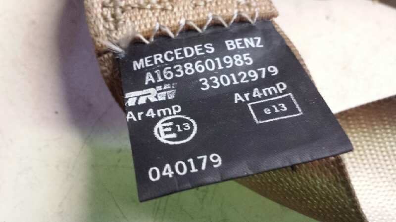 MERCEDES-BENZ M-Class W163 (1997-2005) Galinis kairys saugos diržas A1638601985, 33012979 18415531