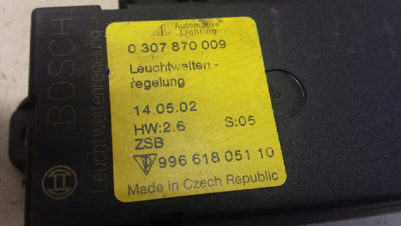 PORSCHE Boxster 986 (1996-2004) Autres unités de contrôle 99661805110 25599927