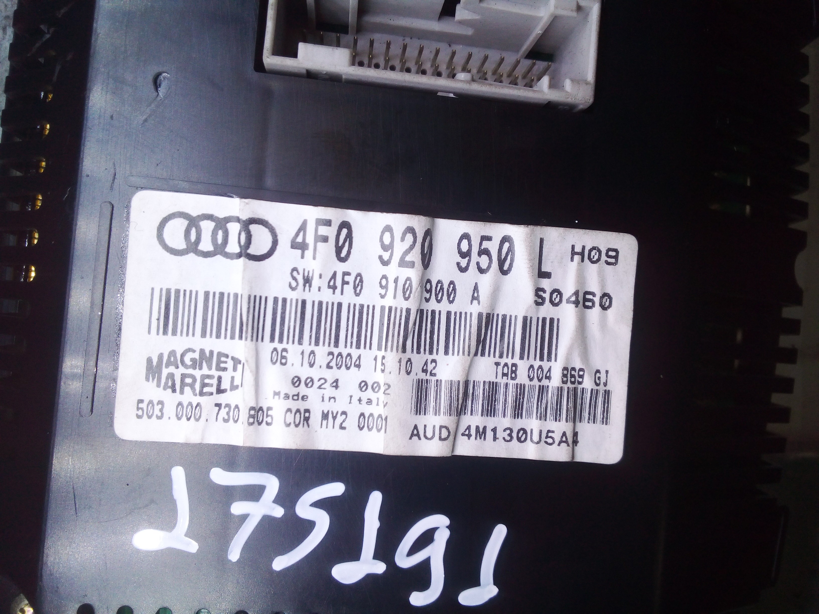 AUDI A6 C6/4F (2004-2011) Скоростомер 4F0920950L 25602769