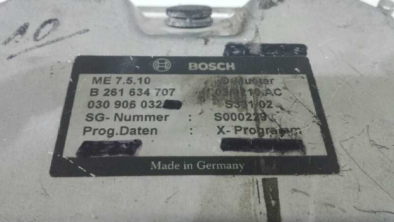 SEAT Arosa 6H (1997-2004) Motorkontrollenhet ECU 030906032 25600325