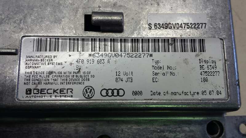 AUDI A6 allroad C6 (2006-2011) Автомагнитола с навигацией 4F0919603A 25594581