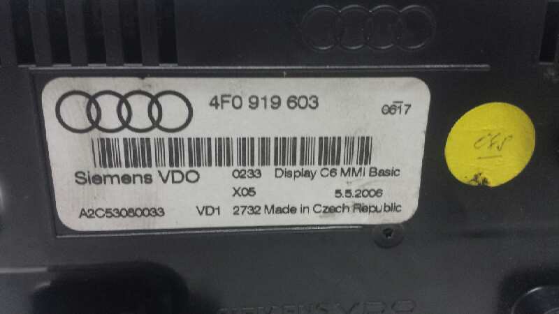 AUDI A6 C6/4F (2004-2011) Автомагнитола с навигацией 4F0919603 25600460