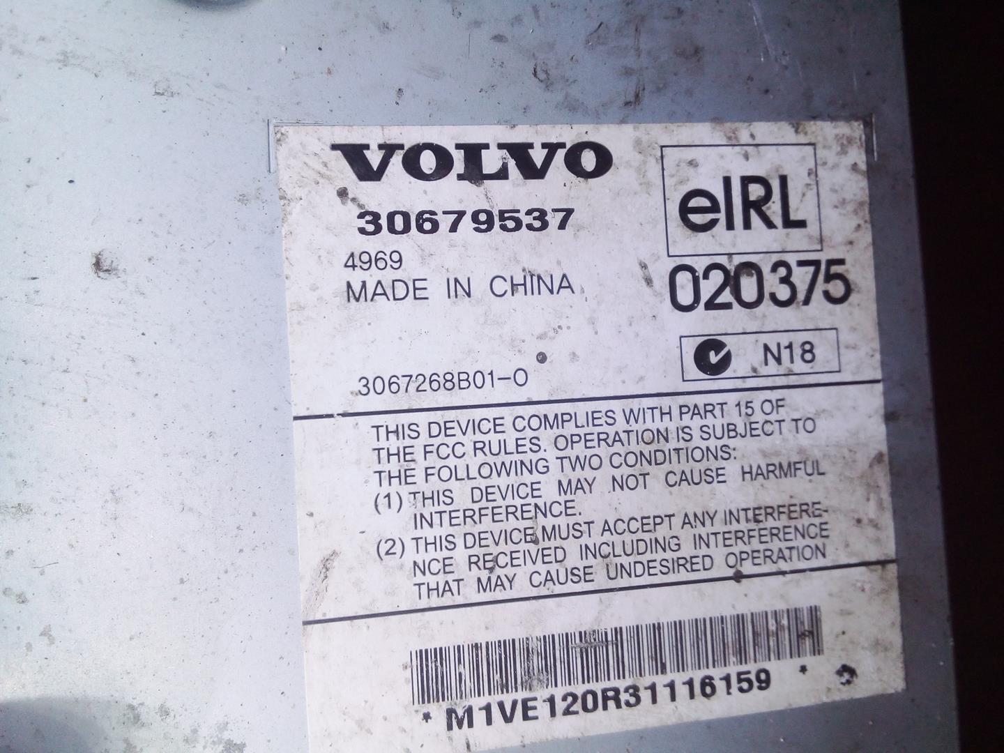 VOLVO S40 2 generation (2004-2012) Sound Amplifier 30679537, 020375 18500613