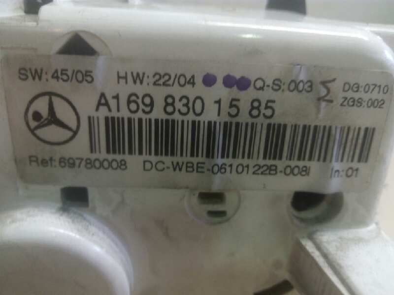 MERCEDES-BENZ A-Class W169 (2004-2012) Klimata kontroles modulis 1698301585 25599463