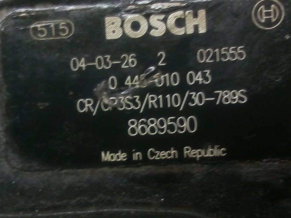 VOLVO V70 2 generation (2000-2008) High Pressure Fuel Pump 8689590, 0445010043 18606767