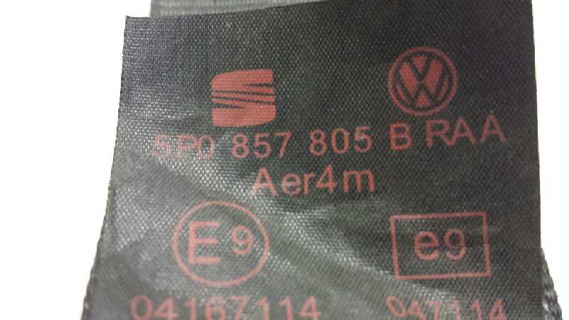 SEAT Altea 1 generation (2004-2013) Rear Right Seatbelt 5P0857805B 18370639