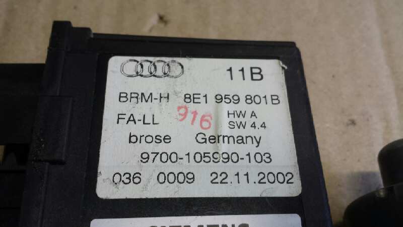 AUDI A4 B5/8D (1994-2001) Front Left Door Window Regulator 8E09598O1A 25604572