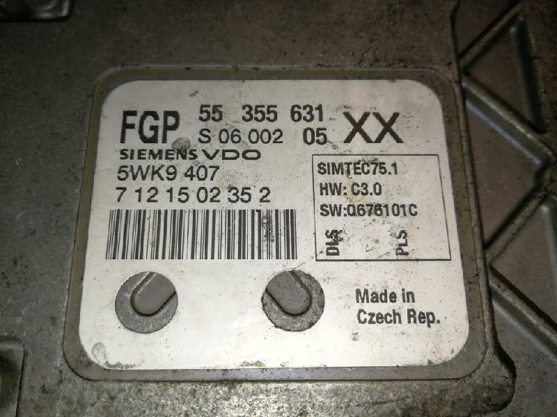 OPEL Vectra 1 generation (2006-2009) Блок за управление на двигателя ECU 55355631 25601617