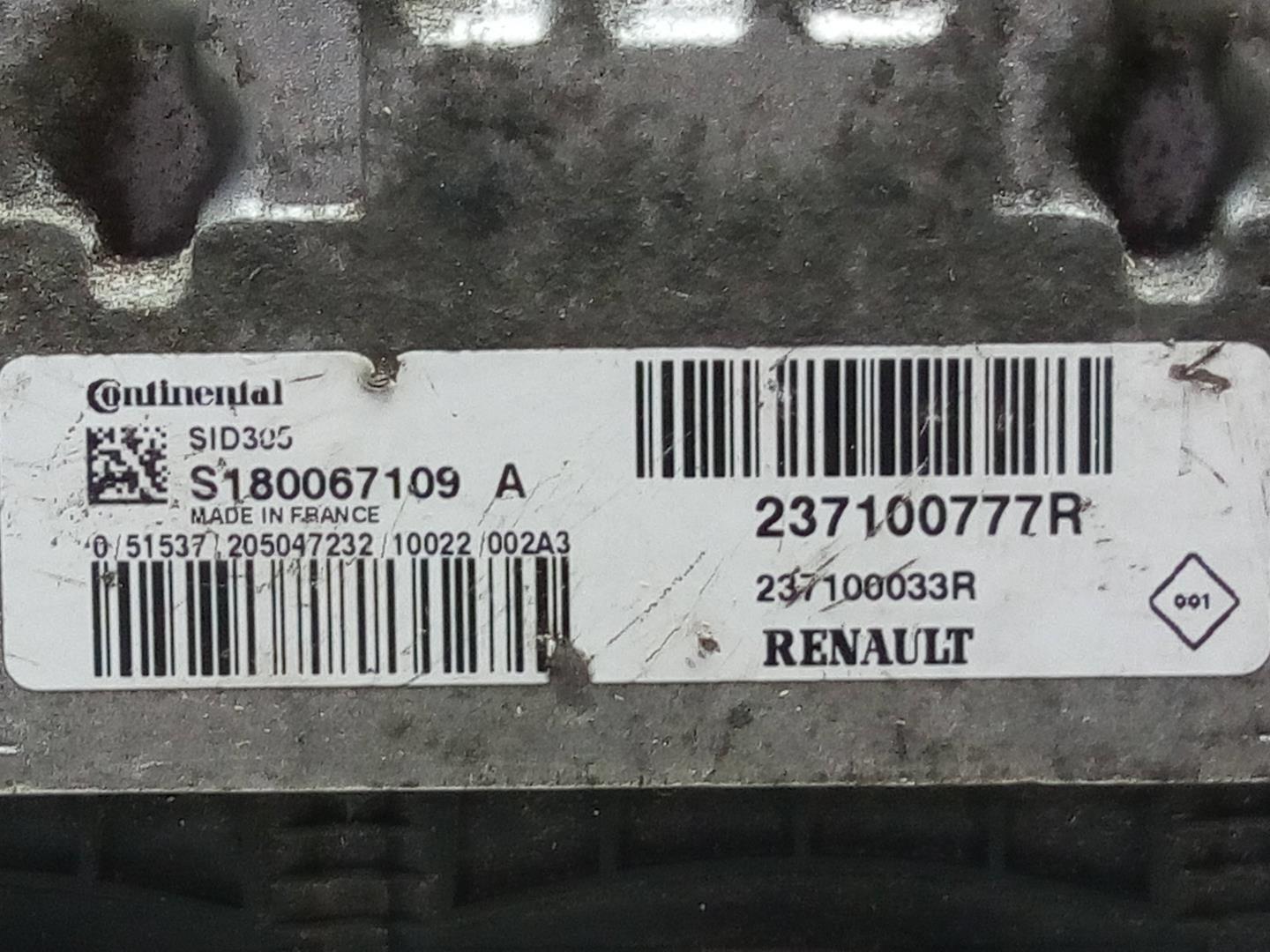 RENAULT Scenic 3 generation (2009-2015) Блок управления двигателем 237100777R, 237100033R 18586642