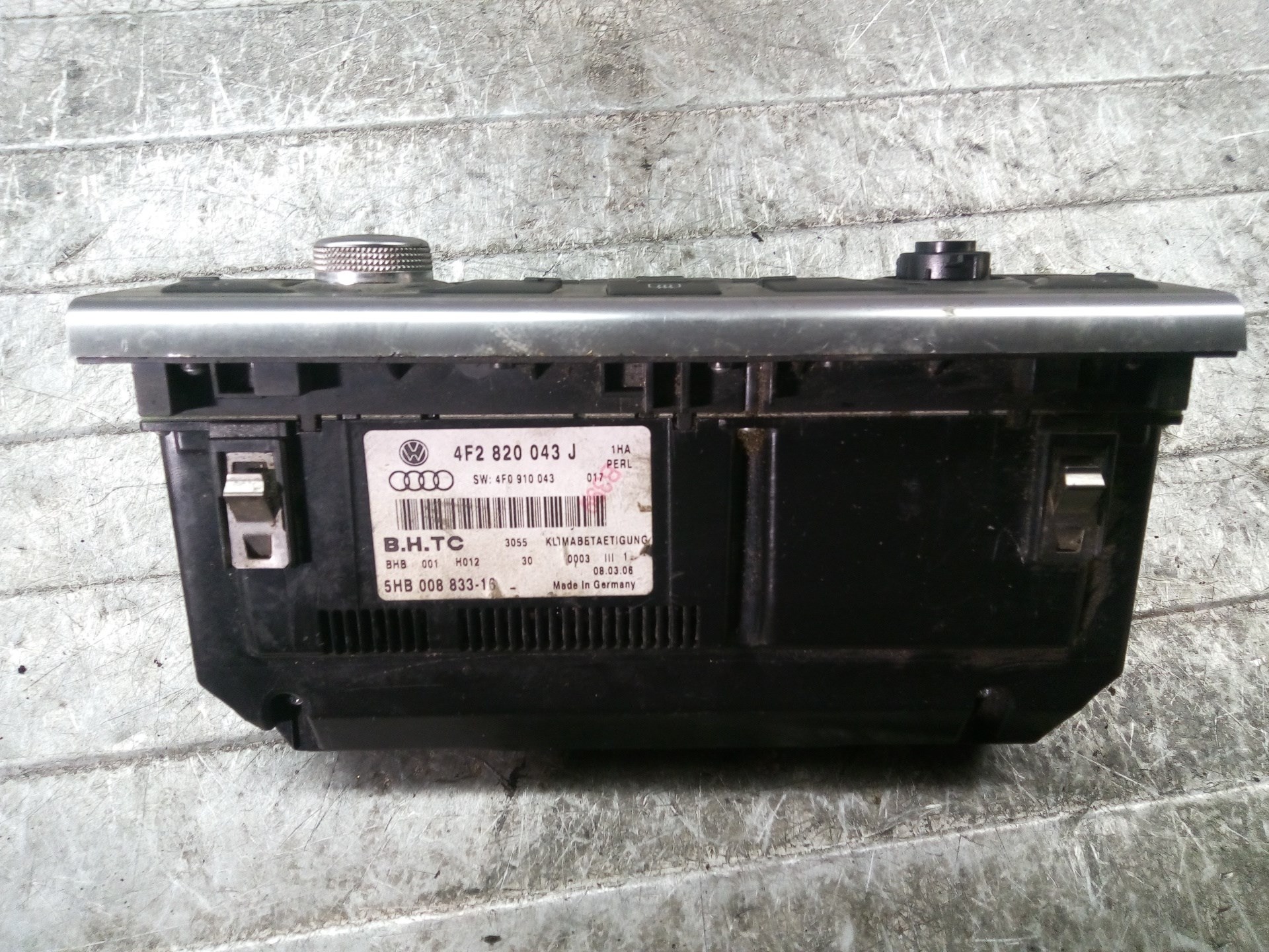 AUDI A6 allroad C6 (2006-2011) Climate  Control Unit 4F2820043J 25591864