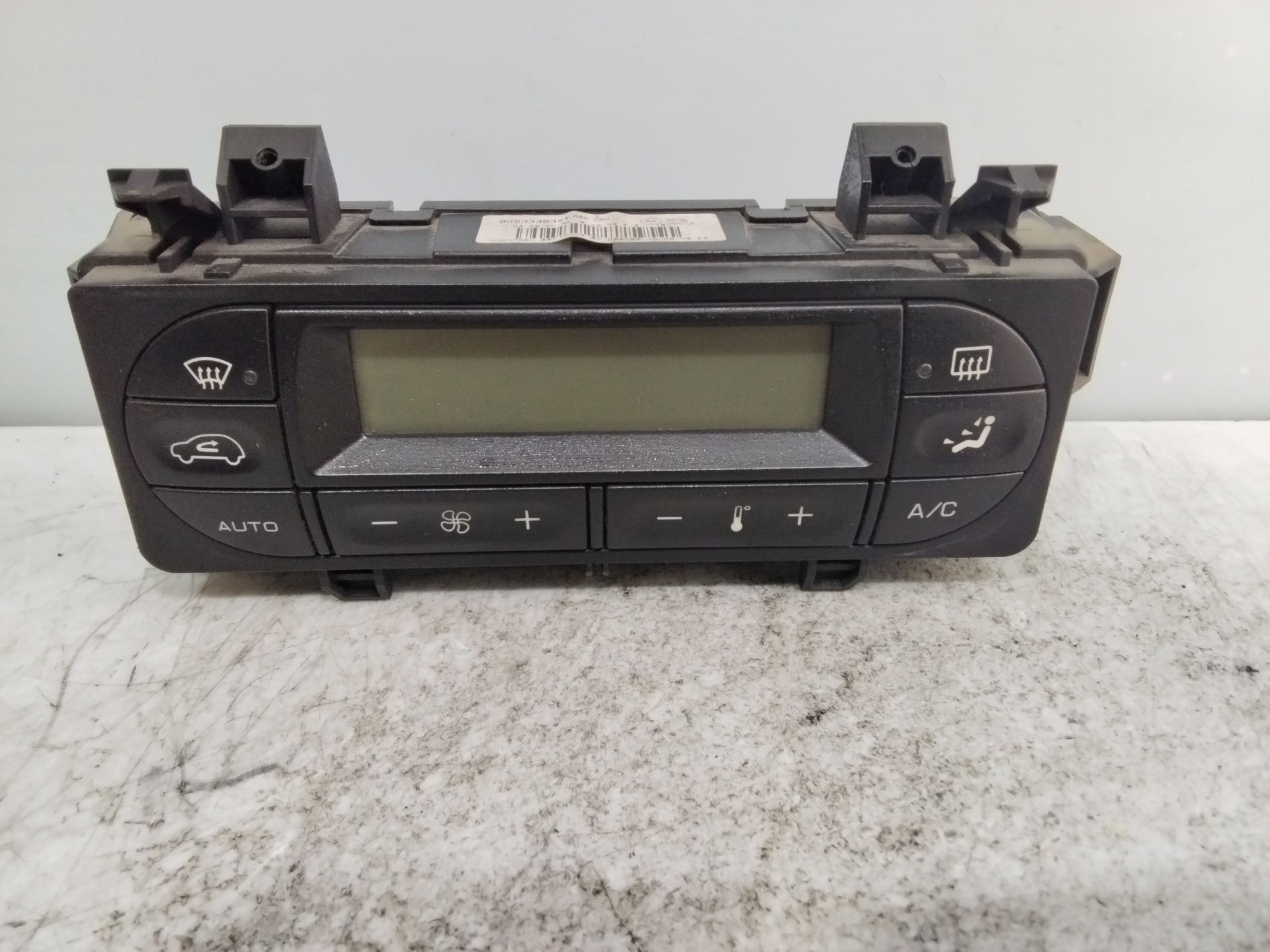 CITROËN C3 1 generation (2002-2010) Climate  Control Unit 96533393XT 26385259