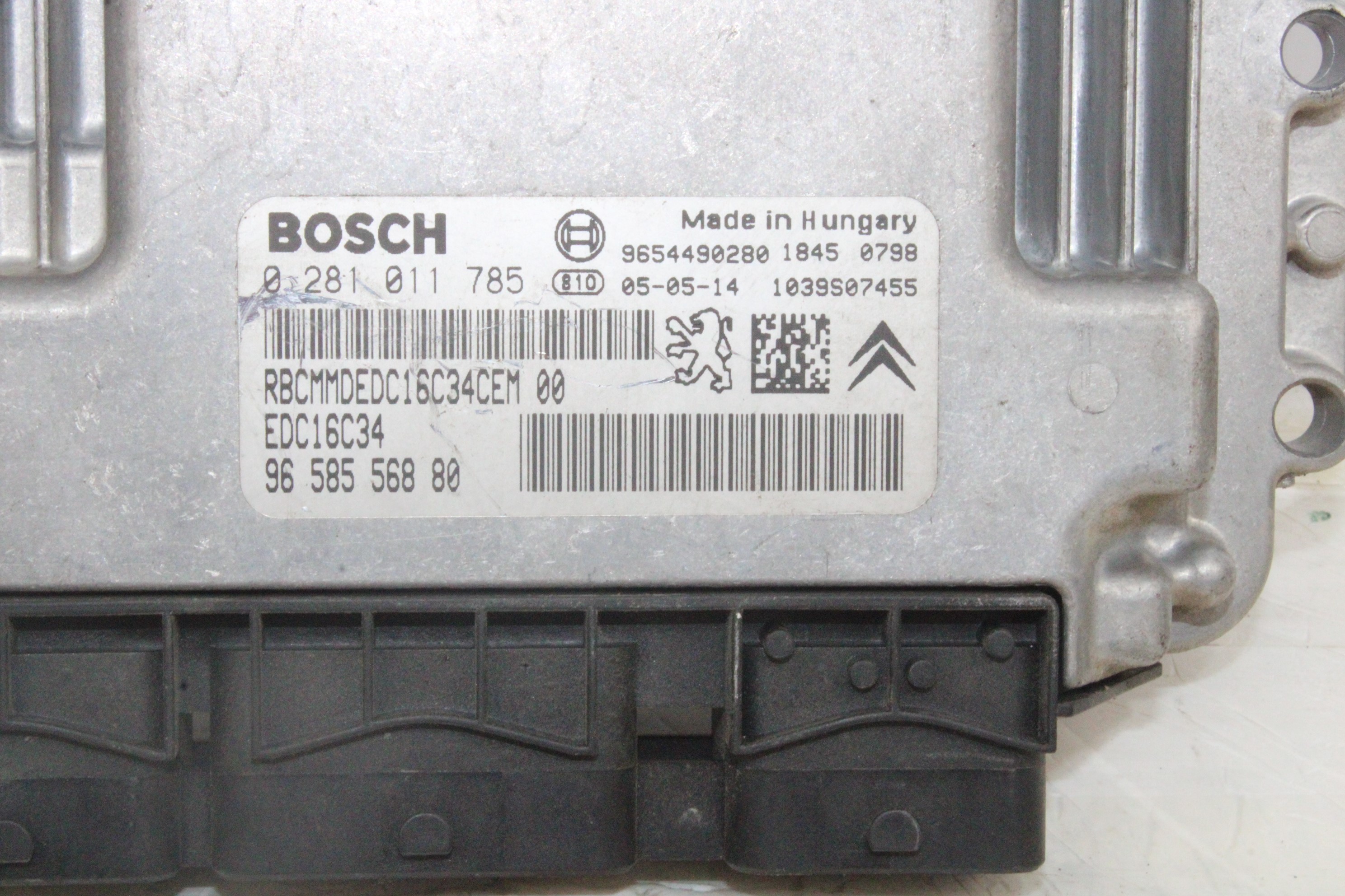 CITROËN C2 1 generation (2003-2009) Motorkontrollenhet ECU 9658556880 23768445