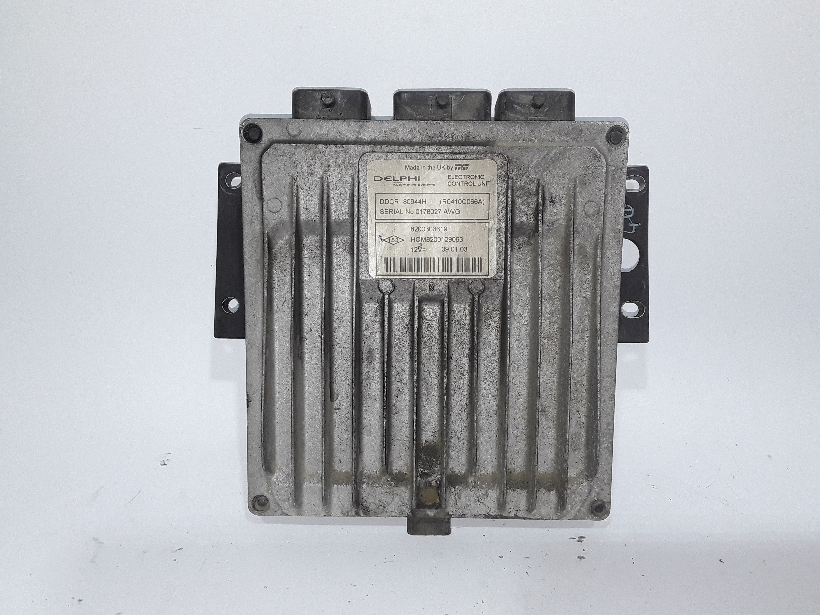 RENAULT Clio 2 generation (1998-2013) Engine Control Unit ECU 8200303619, 80944H, R0410C066A 19307807