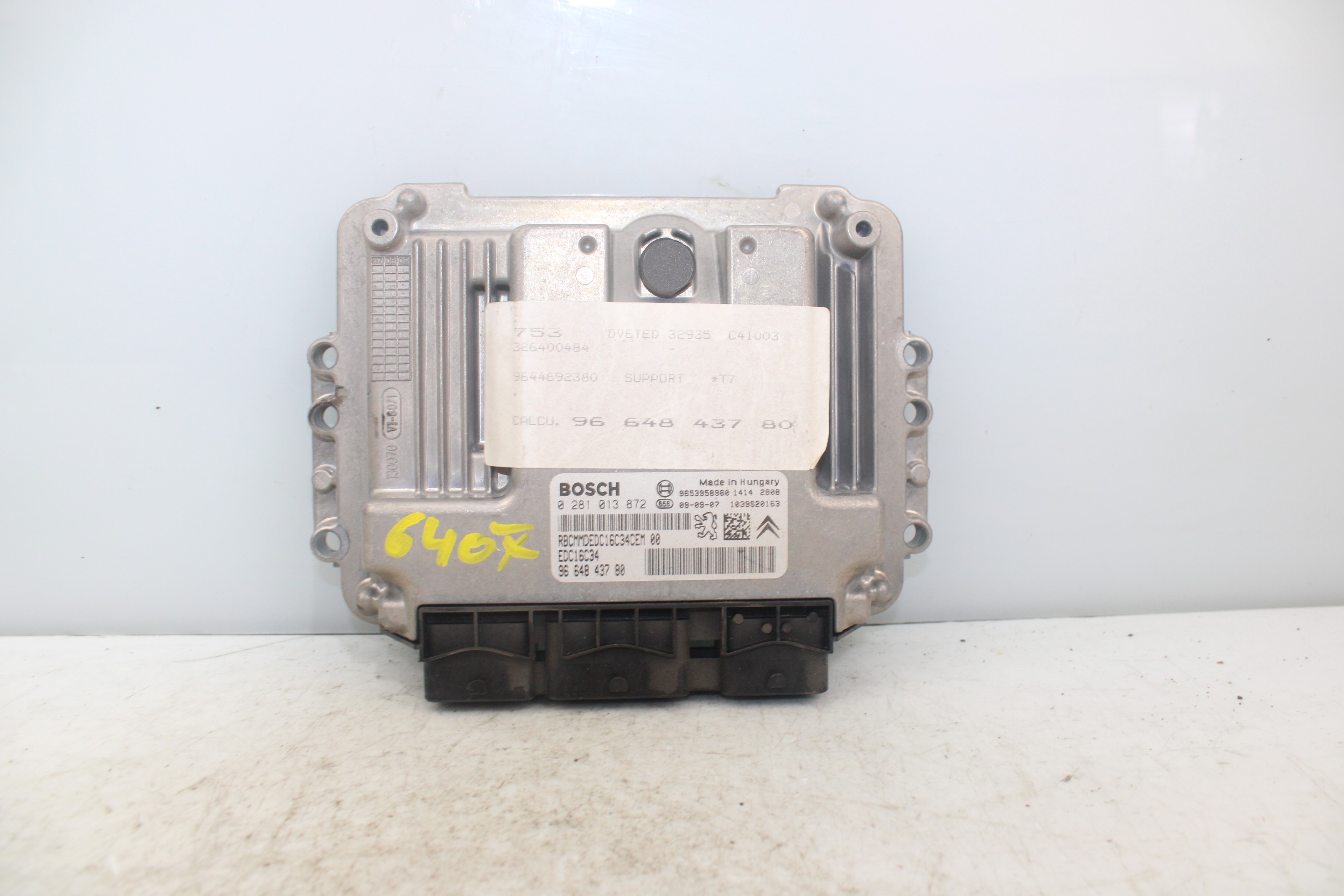 PEUGEOT 308 T7 (2007-2015) Блок керування двигуном ECU 9664843780 25190643