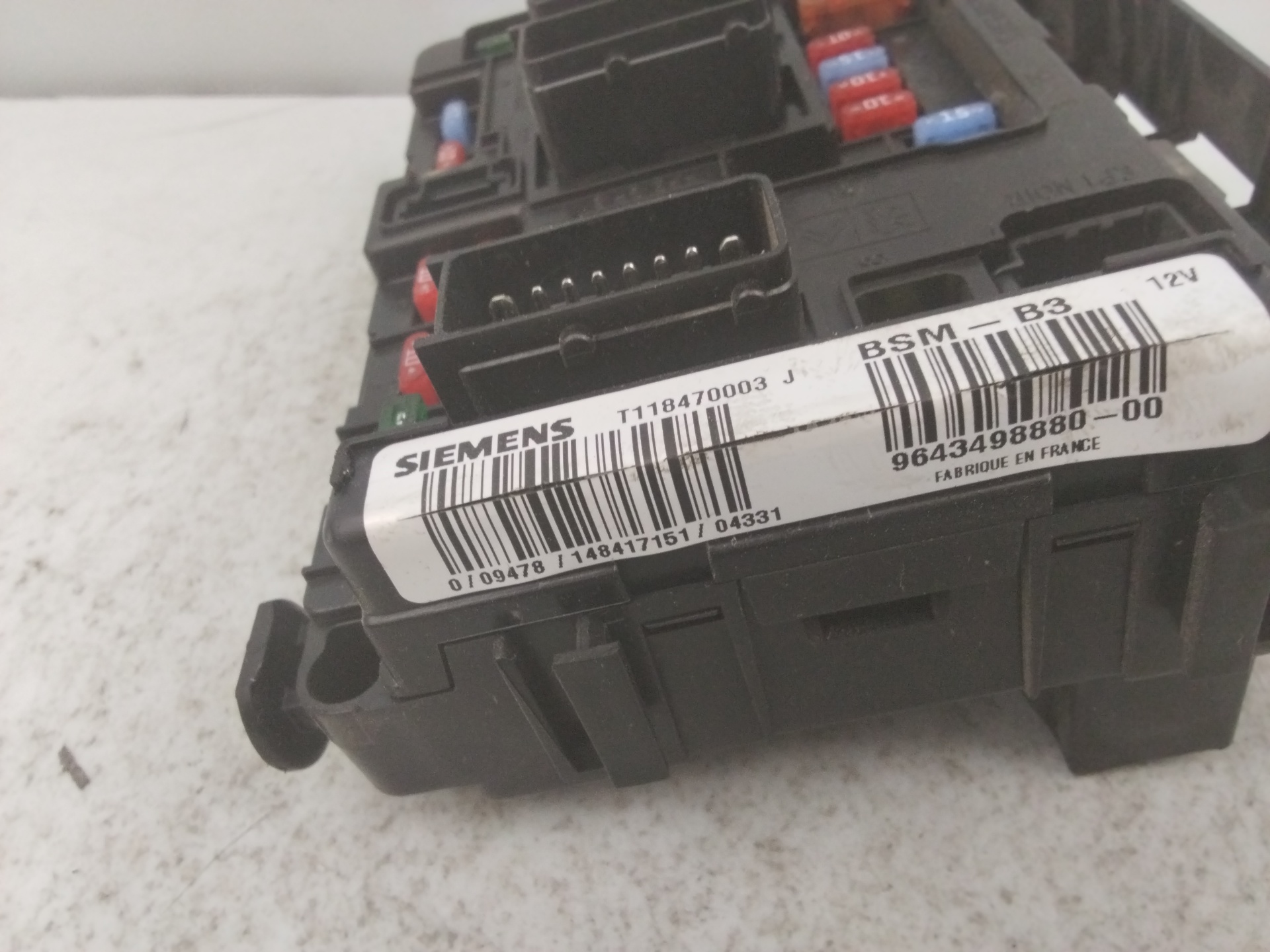 Fuse relay box 964349888000 de Citroen Xsara picasso (n68) 1999-2011 - pieza usada