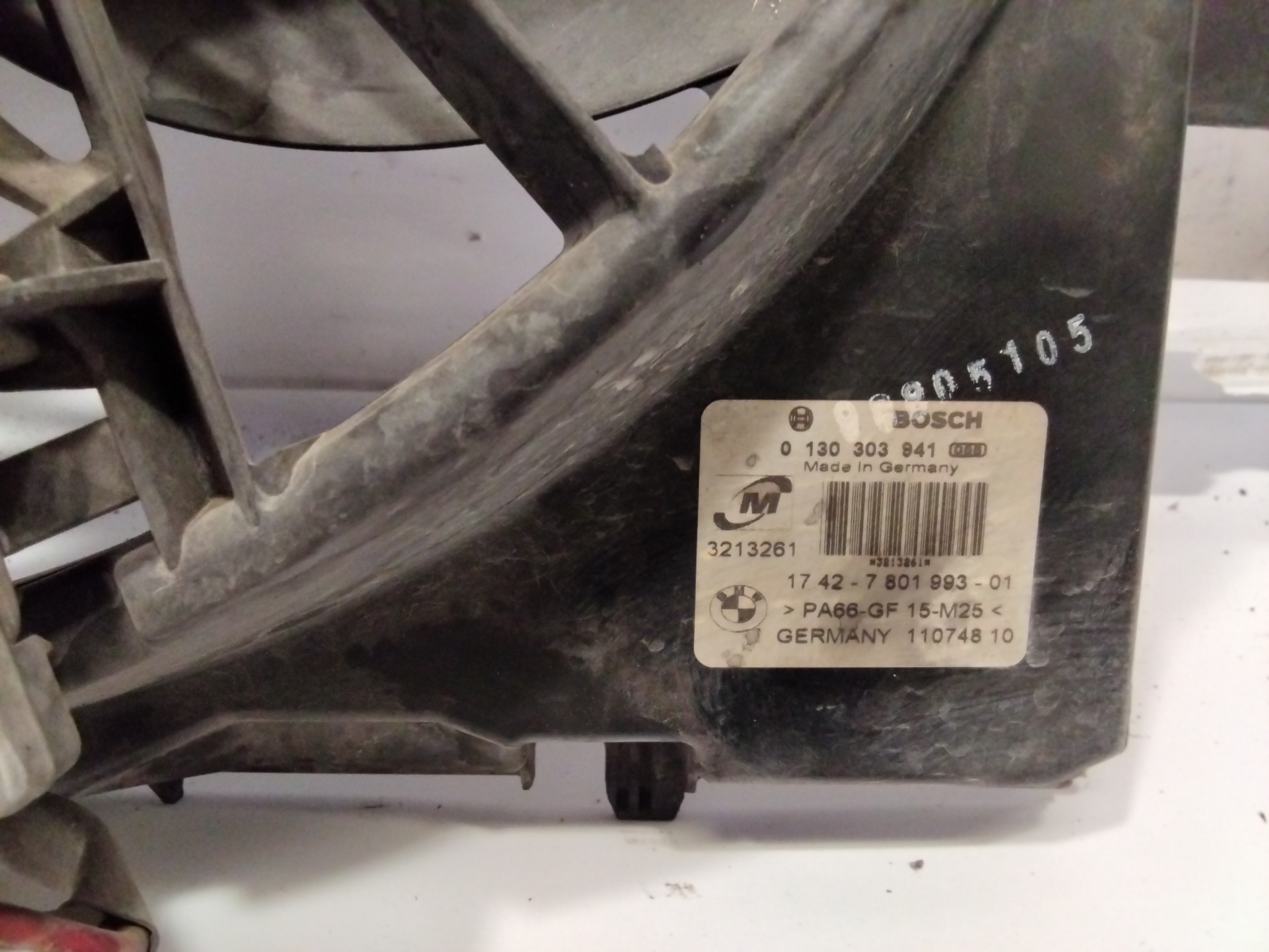 Electroventilador N47D20A,N47D20C,D20A,N47DK0 0130303941 de Bmw 1 (e81) 2006-2011 con 210954 km - pieza usada