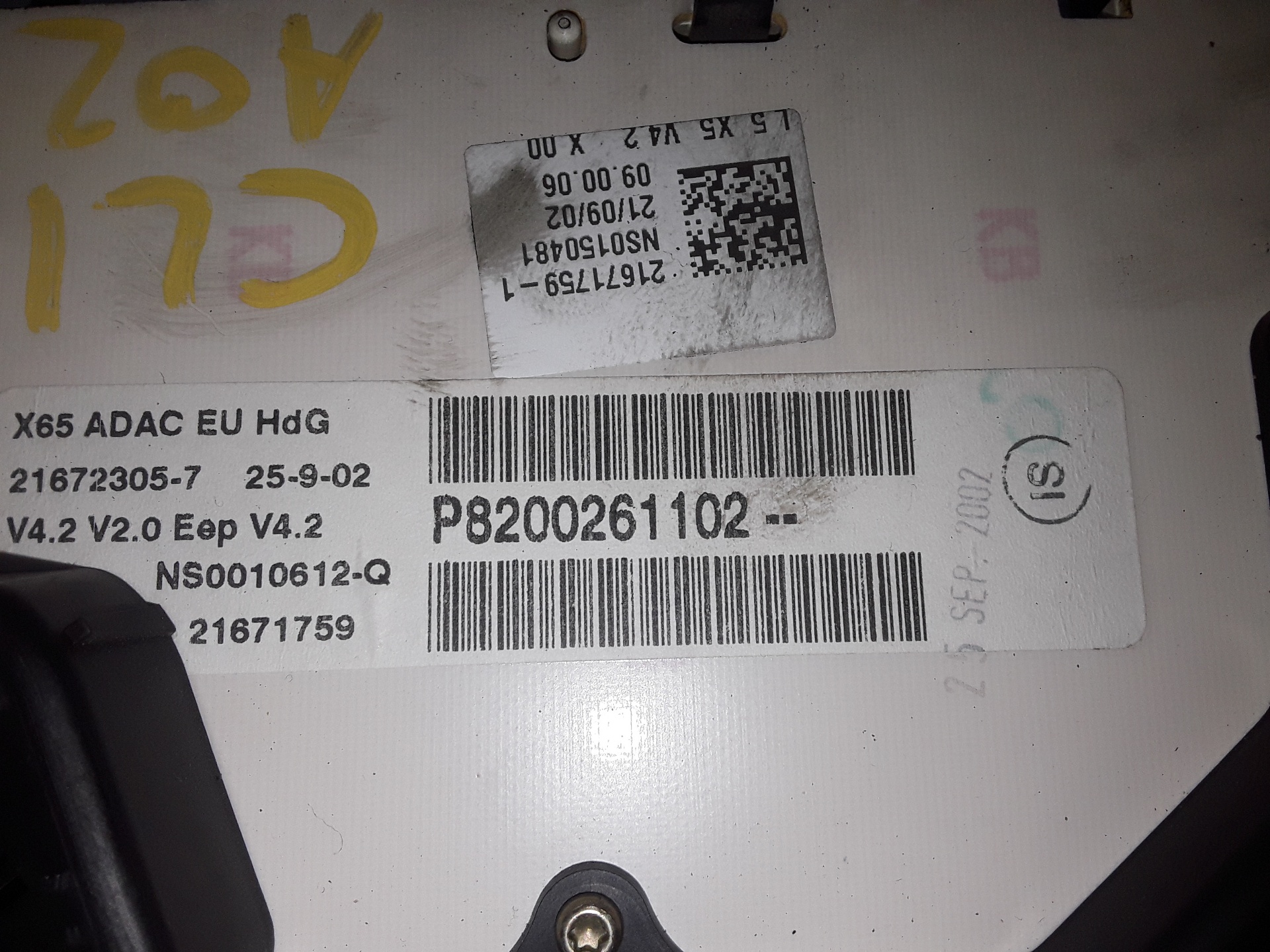 Cuadro de instrumentos P8200261102 de Renault Clio ii (bb_, cb_) 2004-0 - pieza usada