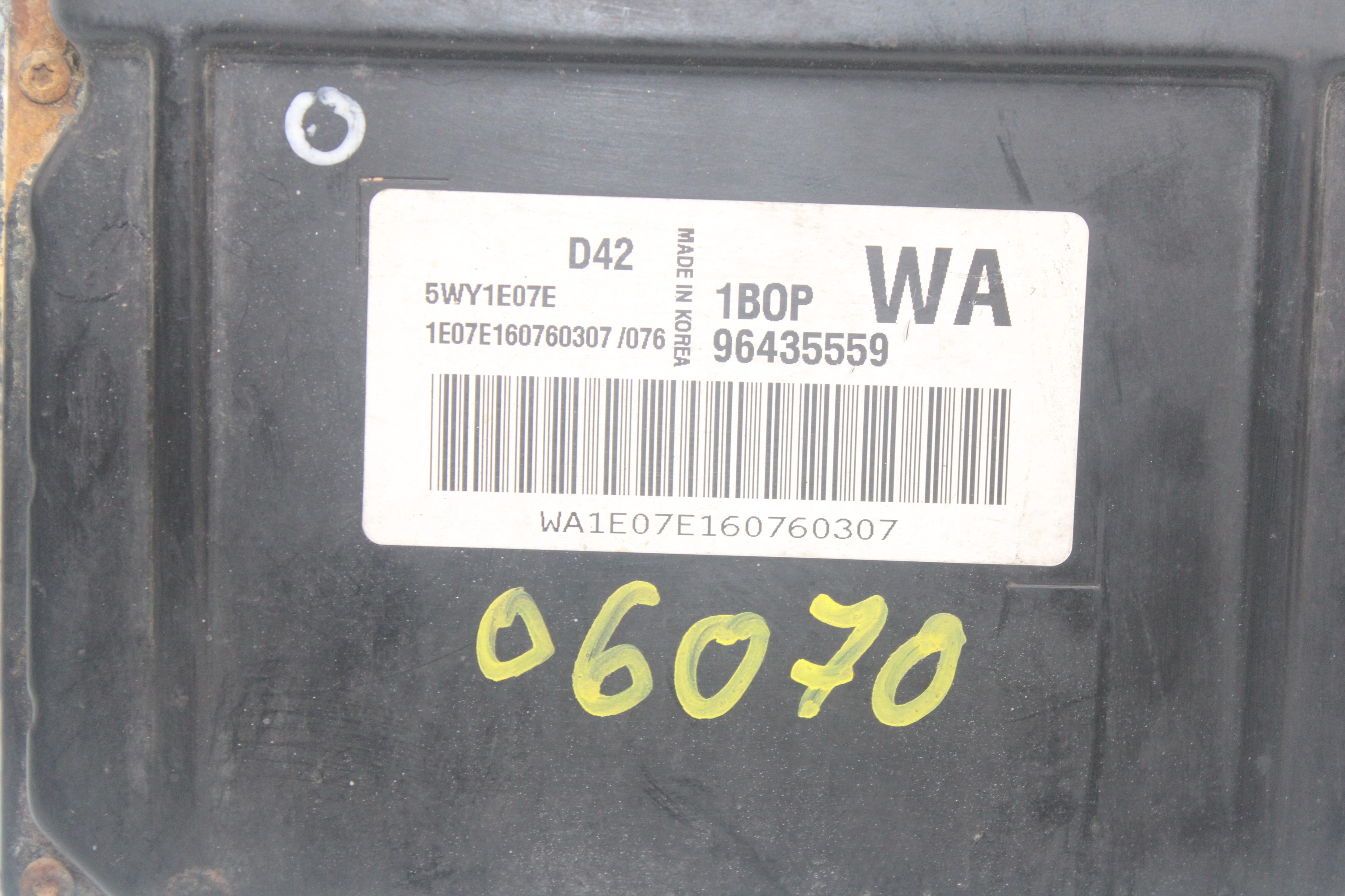 DAEWOO Kalos 1 generation (2002-2020) Calculateur d'unité de commande du moteur 96435559 24063459