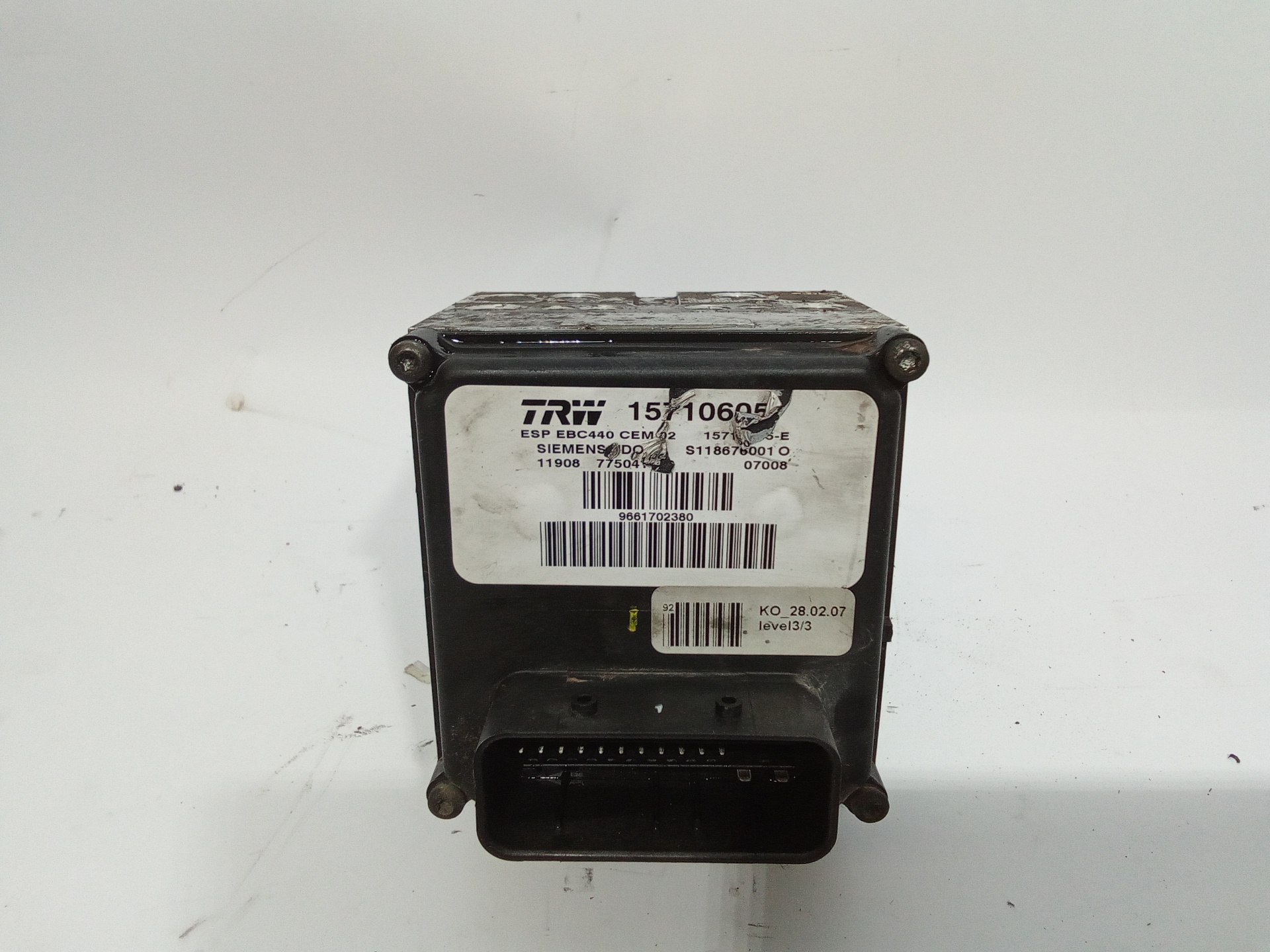 PEUGEOT 407 1 generation (2004-2010) ABS pump 15710605 19302809