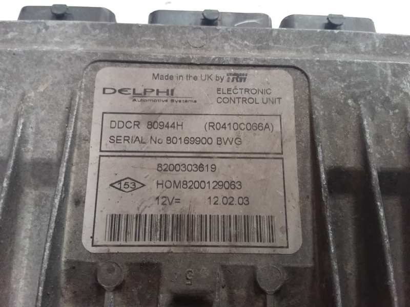 RENAULT Clio 2 generation (1998-2013) Engine Control Unit ECU 8200303619 19188361