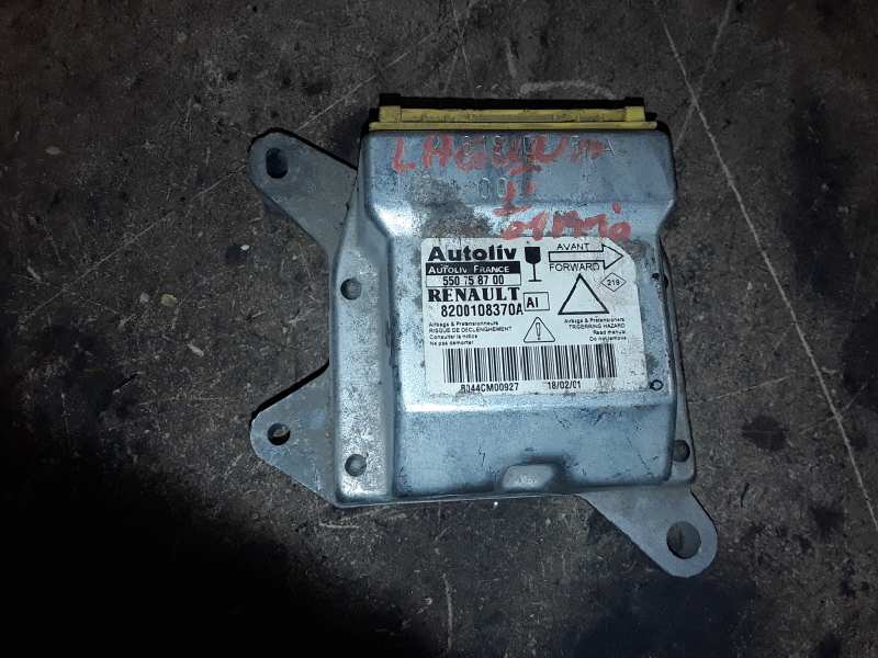 RENAULT Laguna 2 generation (2001-2007) SRS Control Unit 8200108370A 19029313