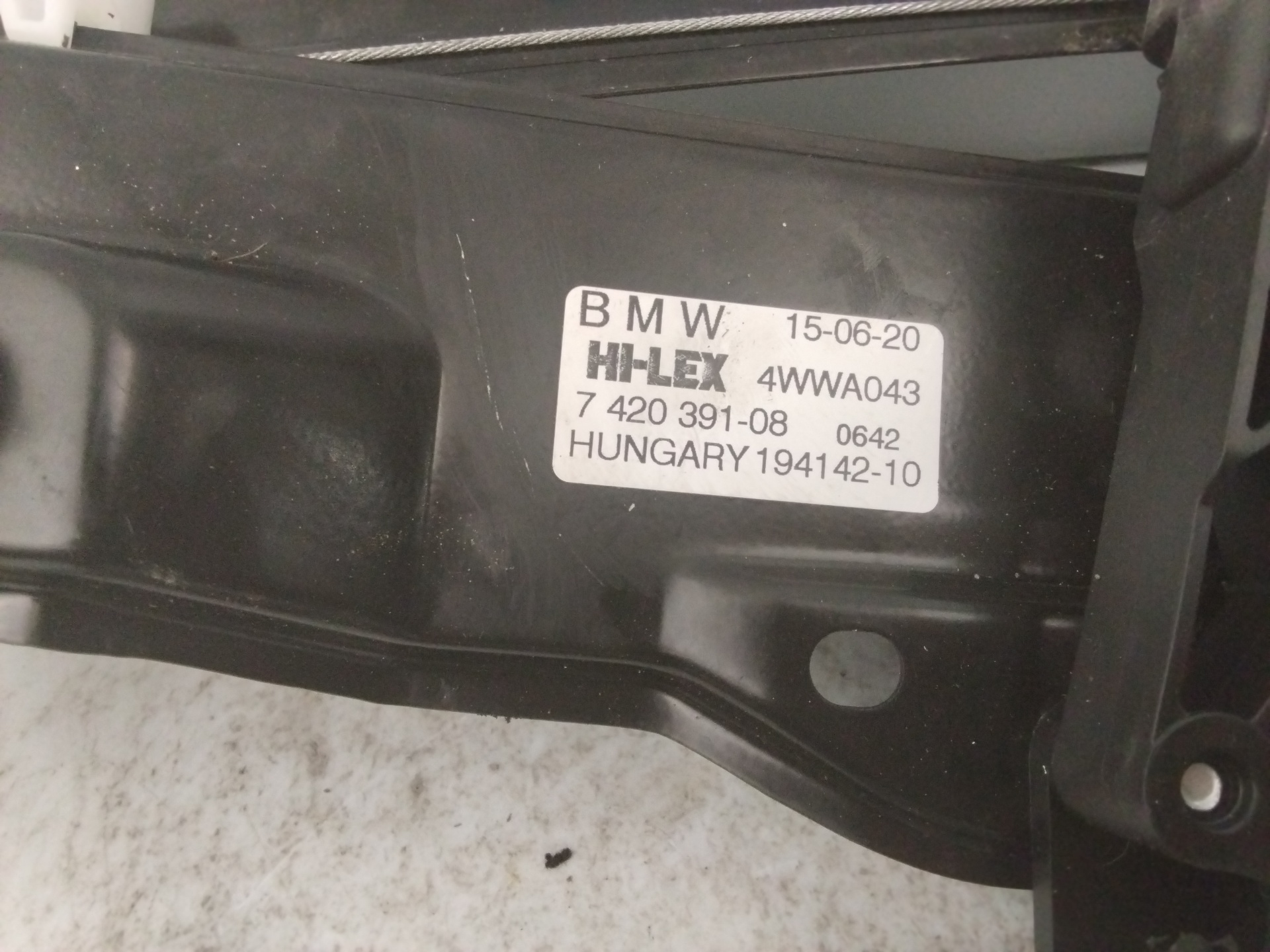 BMW X2 F39 (2017-2023) Vindusregulator foran venstre dør 742039108 25186487
