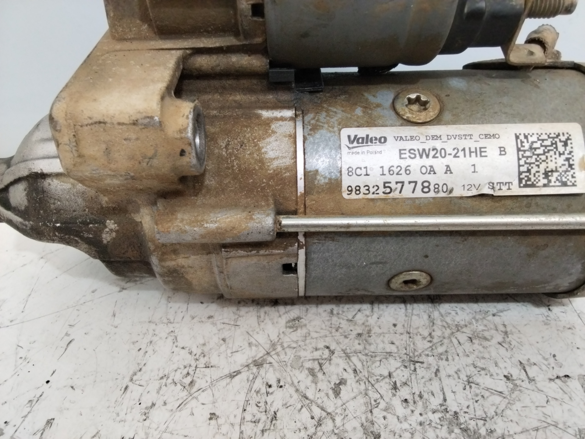 PEUGEOT Expert 3 generation (2017-2023) Starter Motor 9832577880 26032148