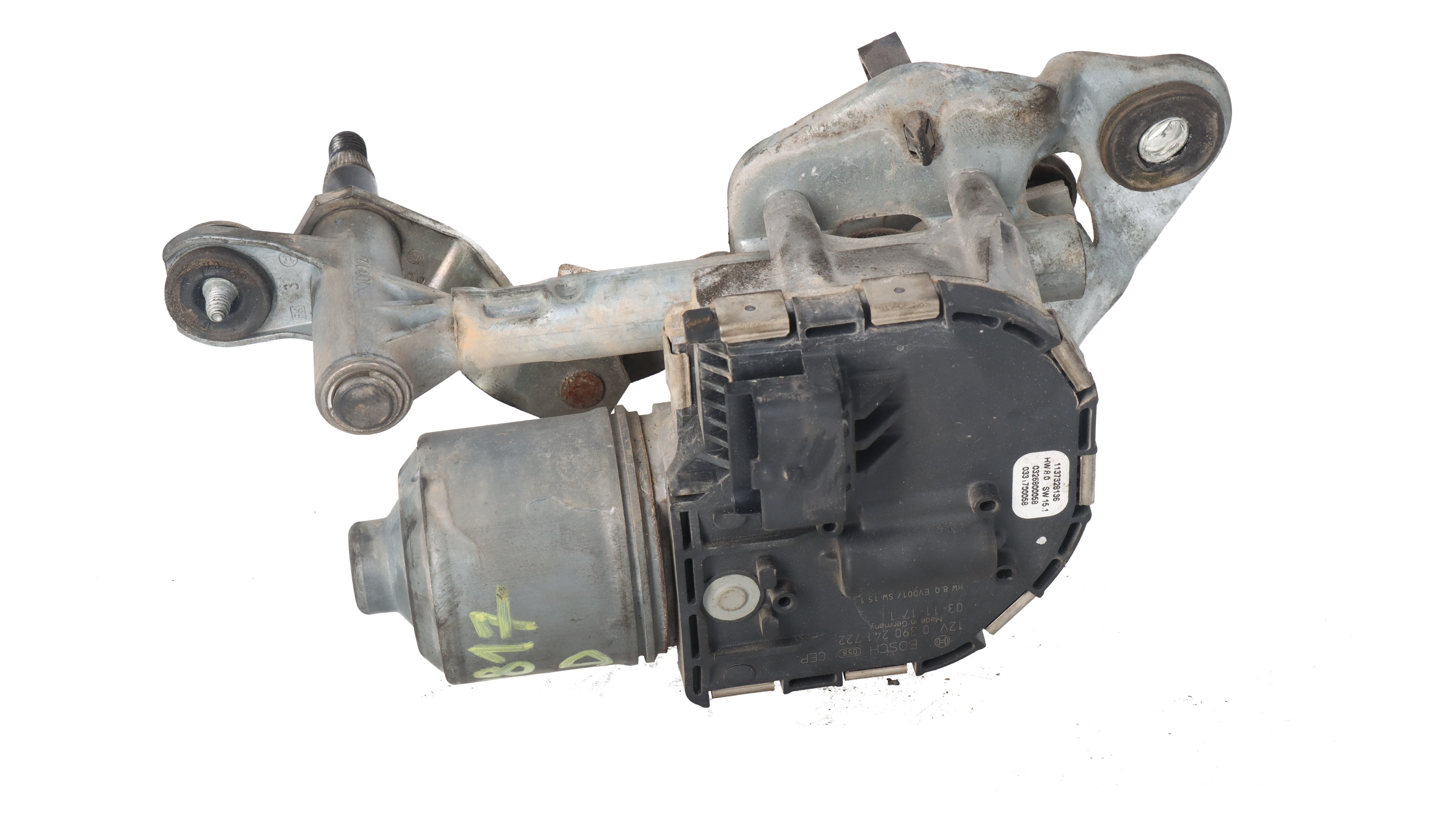 Motor limpia delantero RHRDW10BTED4,RHR 0390241722 de Peugeot 407 (6d_) 2004-2010 - pieza usada