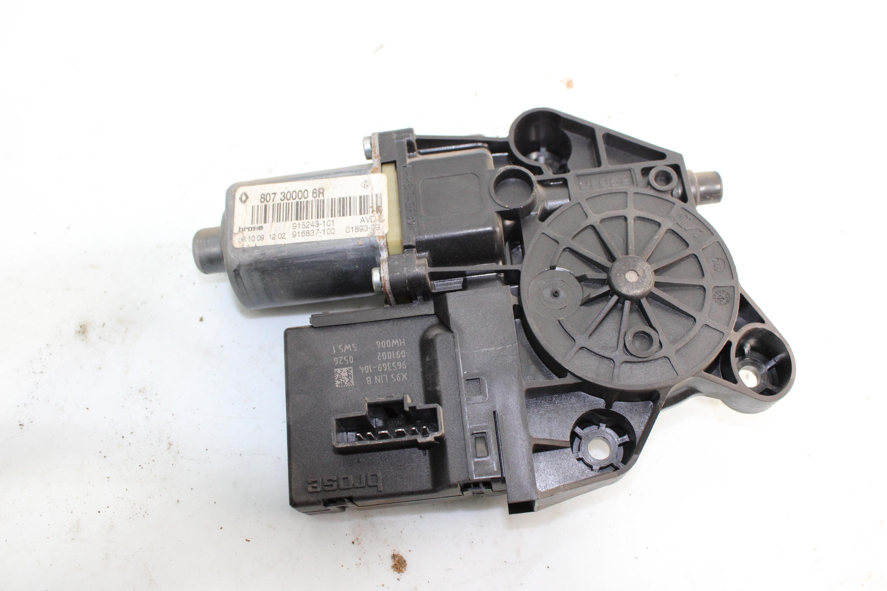 RENAULT Megane 3 generation (2008-2020) Motor de control geam ușă dreapta față 807300006R 25187652