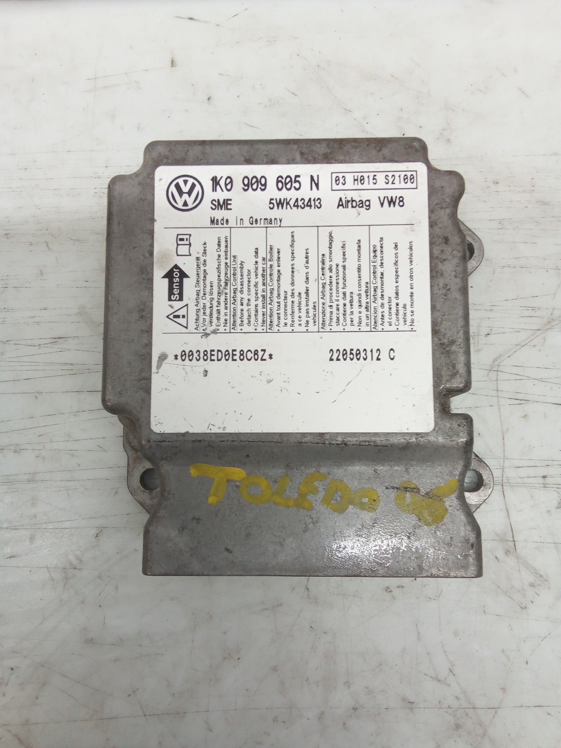 SEAT Toledo 3 generation (2004-2010) SRS vadības bloks 1K0909605N 19219908